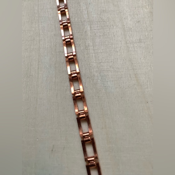 New vintage fancy SOLID COPPER bracelet - Picture 10 of 11